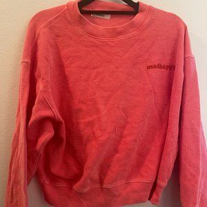 MADHAPPY CROPPED PINK CREWNECK
